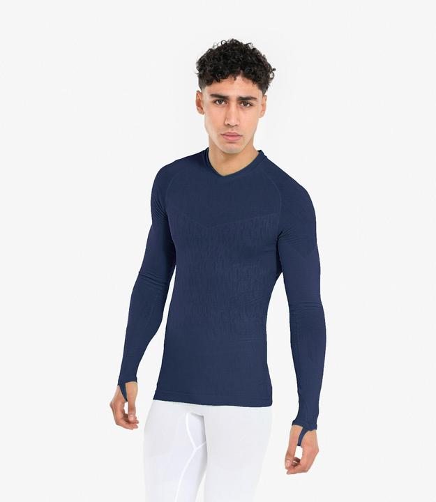 Produktbild Kipsta Damen/Herren Fussball Funktionsshirt langarm - Keepdry dunkelblau (M)