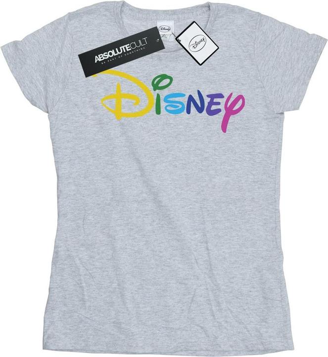 Actual product image Disney Womens/Ladies Colour Logo Cotton T-Shirt (XL)