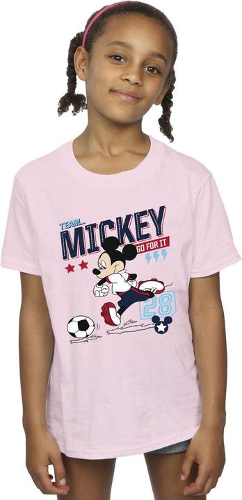 Immagine prodotto Disney Mickey Mouse Team Mickey Football Maglietta Ragazze (128)
