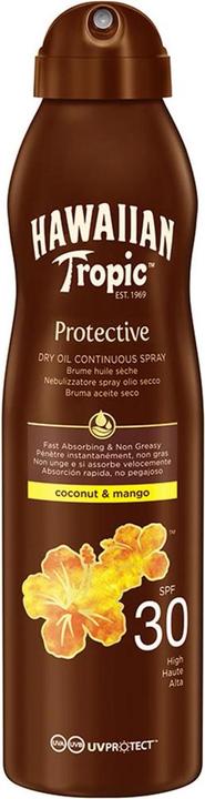 Image du produit Hawaiian Tropic Huile de noix de coco et de mangue (Spray solaire, SPF 30, 180 ml)