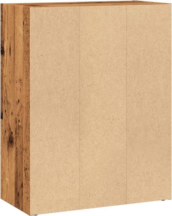 Produktbild VidaXL Bücherregal Regal Standregal Büroregal Aufbewahrungsregal Altholz-Optik (60 x 30 x 77 cm)