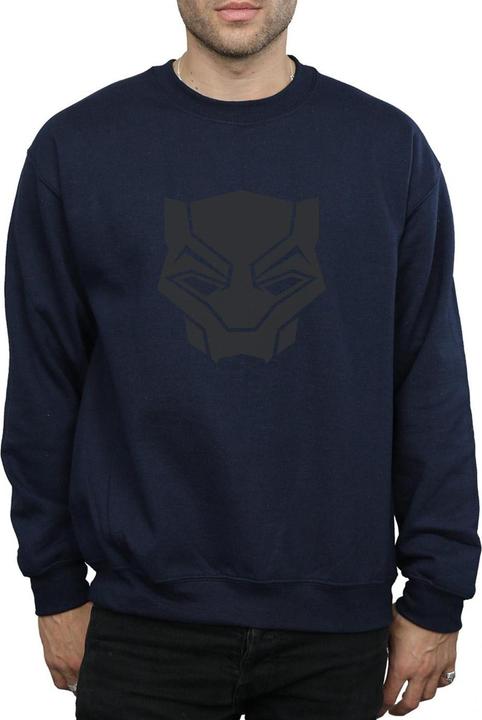 Image du produit Mens Black Panther Black On Black Cotton Sweatshirt (L)