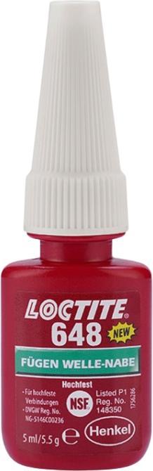 Actual product image Loctite Bushing bearing mounting 648 (0.50 ml)