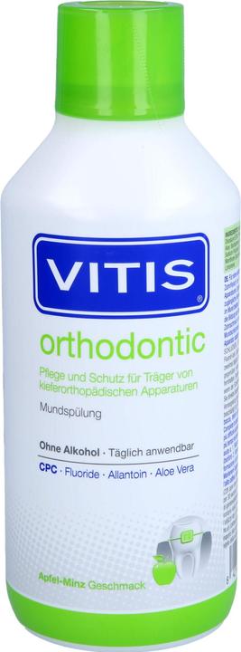 Actual product image Vitis orthodontic mouth rinse 500 ml (500 ml, Mouthwash)