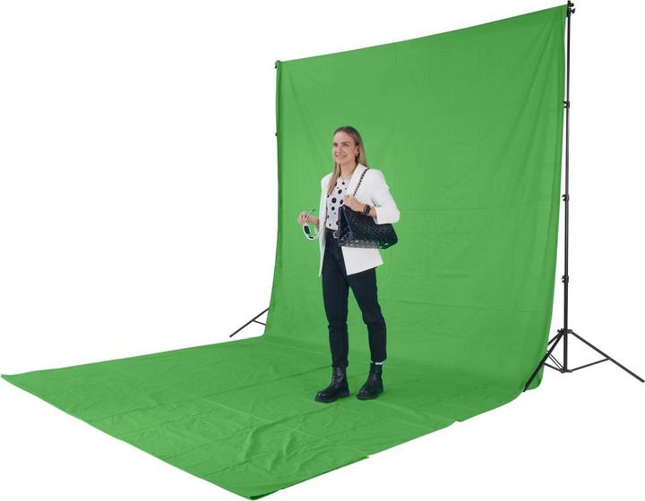 Productafbeelding Hama Foto-achtergrondsysteem voor studio en onderweg, 158-295 cm, uitschuifbaar (295 cm, 260 cm)