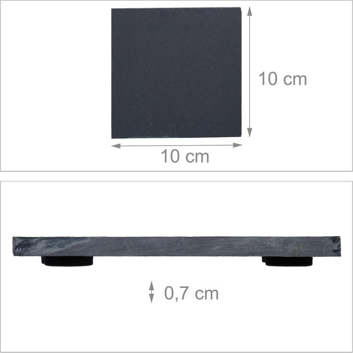 Immagine prodotto Relaxdays 8x sotto-bicchieri (1 x, Sottobicchiere in vetro)
