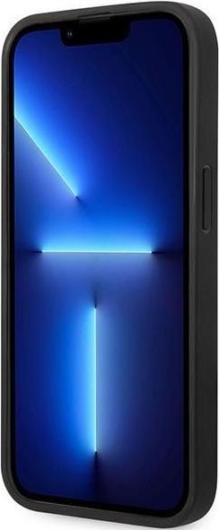 Productafbeelding BMW Hoesje BMHMP14X22RPSK iPhone 14 Pro Max 6,7" czarny/zwart Lederen Zetels Patroon MagSafe (Apple iPhone 14 Pro Max)