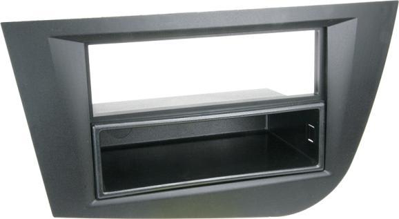 Image du produit ACV 281328-33 | Cache-radio Seat Leon 2005 à 2009, noir (2 DIN avec compartiment de rangement)