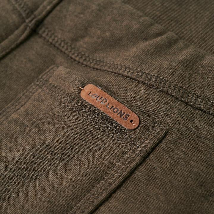 Immagine prodotto VidaXL Pantaloni della tuta da bambino cachi melange 140,Materiale: 80 (140)