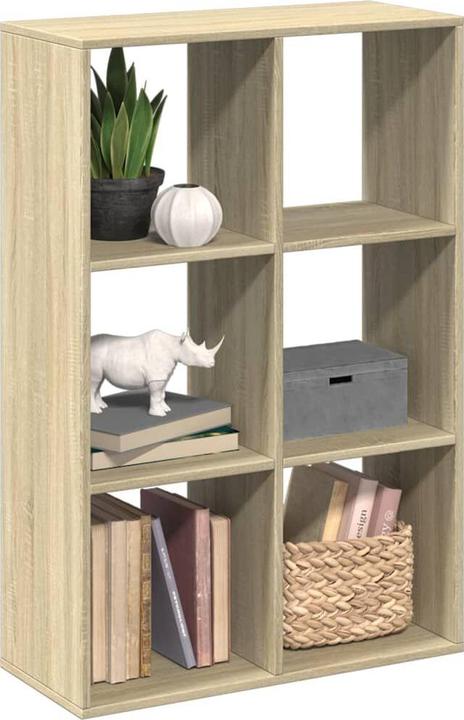 Actual product image VidaXL Room divider Bookcase Standing shelf Office shelf Cube shelf Sonoma oak (69.5 x 29 x 103.5 cm)