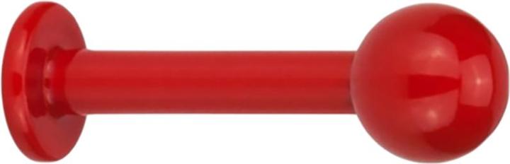 Produktbild Star Piercing Labret Fire Red mit Kugel (Chirurgenstahl 316Lohne Messing, Titan G23ohne Messing)