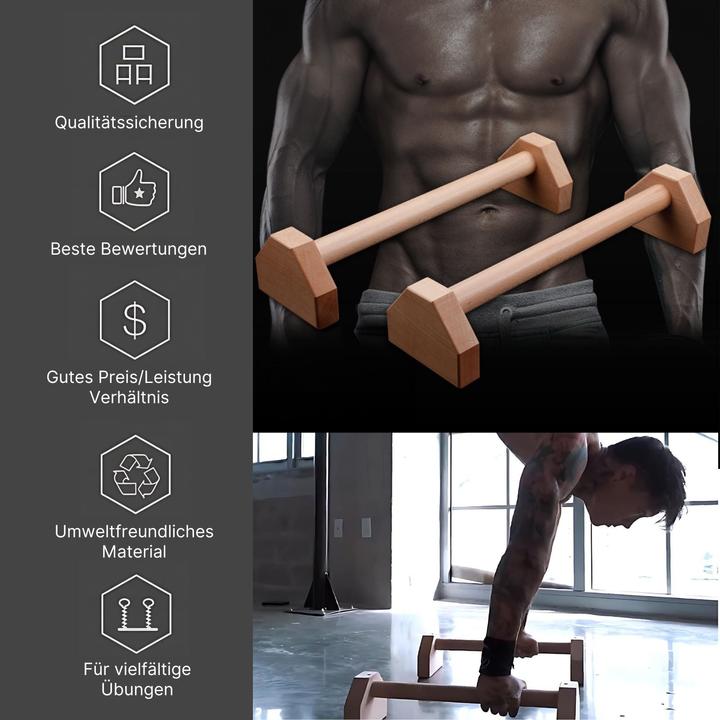 Actual product image Hermex Set of 2 push-up handles Push-up bar Handstand handles Push-up aids