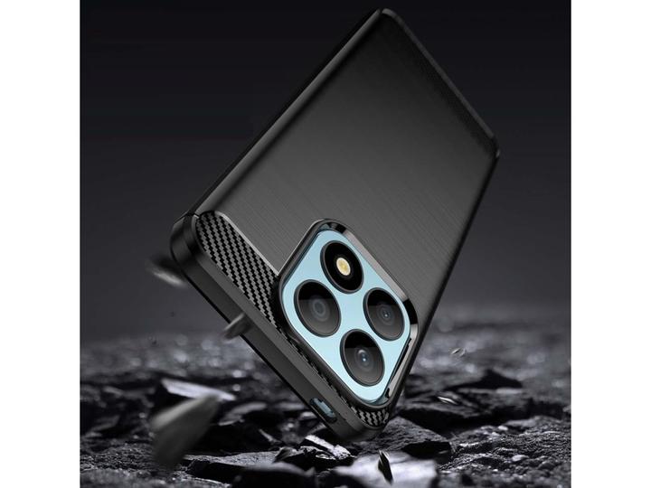 Actual product image Screenguard Honor X8a Case Carbon Brushed Soft TPU (Honor X8a)