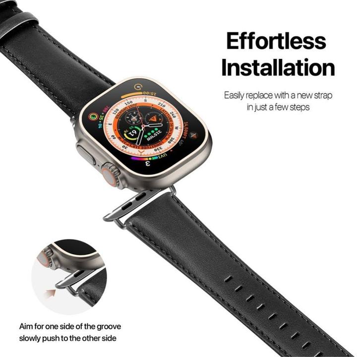 Produktbild Dux Ducis YS Series Echtleder Armband (38 mm, 40 mm, 41 mm, Echtleder, Apple Watch Series 2, Apple Watch Series 3, Apple Watch Series 1, Apple Watch Series 4, Apple Watch Series 5, Apple Watch Series 6, Apple Watch Series 7, Apple Watch Series 8, Apple Watch Series 9, Apple Watch SE)