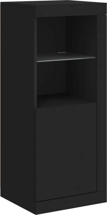 Image du produit VidaXL Sideboards avec lampes LED 3 pcs. noir (142.5 x 37 x 100 cm)
