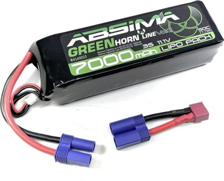Immagine prodotto Absima Greenhorn Vol.2 LiPo 3S 11,1V-50C 7000 SC (EC5/T-Plug)