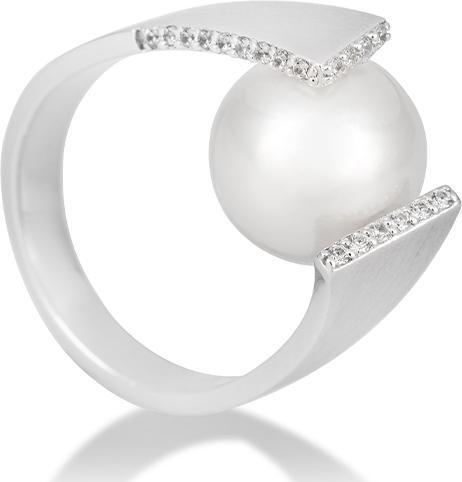 Produktbild Breuning RING - SÜDSEE-PERLE-ZP/Brill. 0,143 Ct. H/si (62, 750/18 K Gold)