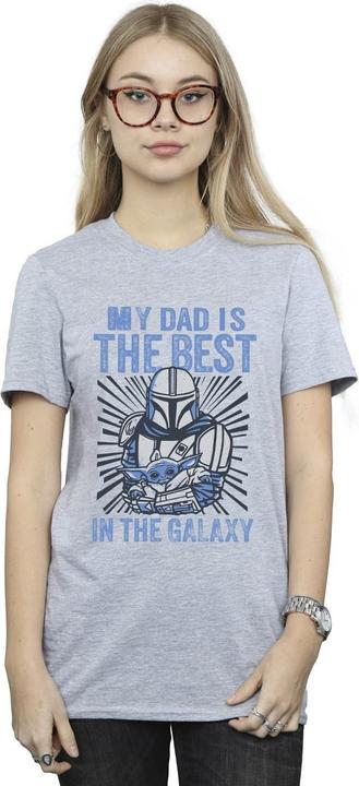Immagine prodotto Star Wars Mandalorian Best Dad Maglietta Ampia Donna (4XL)