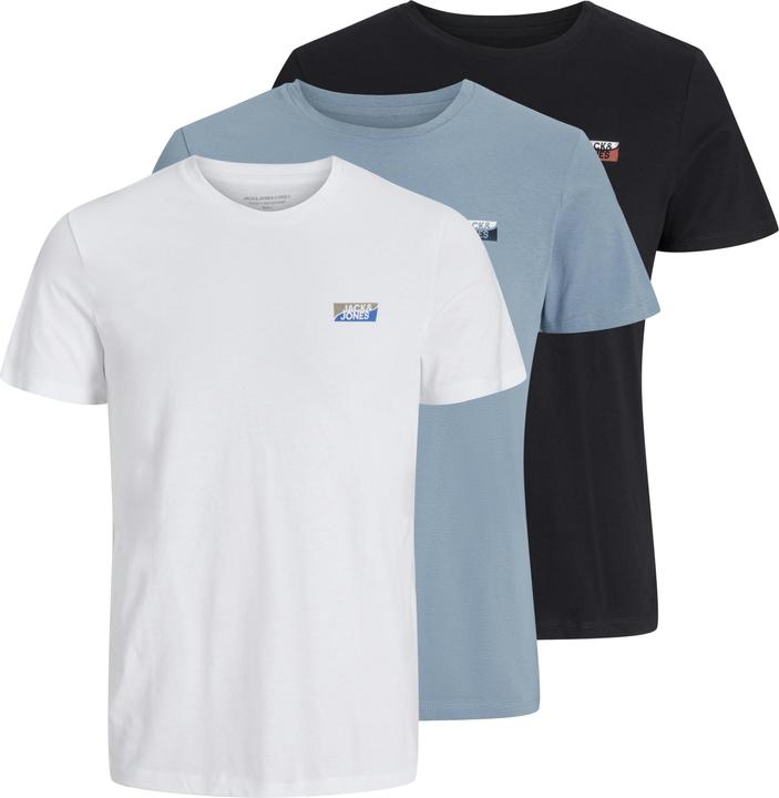 Jack & Jones 3er-pack Gedruckt Rundhals T-shirt T-shirt