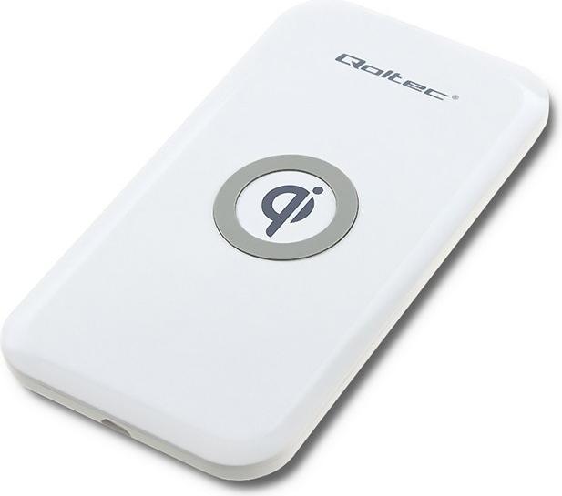 Actual product image Qoltec Bezprzewodowa ładowarka indukcyjna | Qualcomm QuickCharge 3.0 10W | Biały