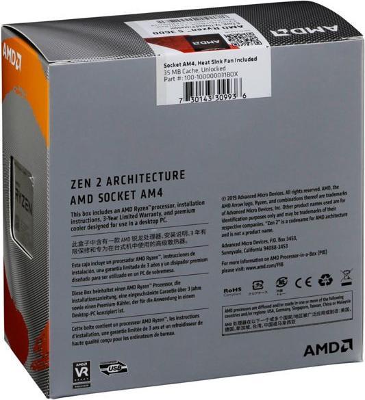 Immagine prodotto AMD Ryzen 5 3600 (AM4, 3.60 GHz, 6 -Core)