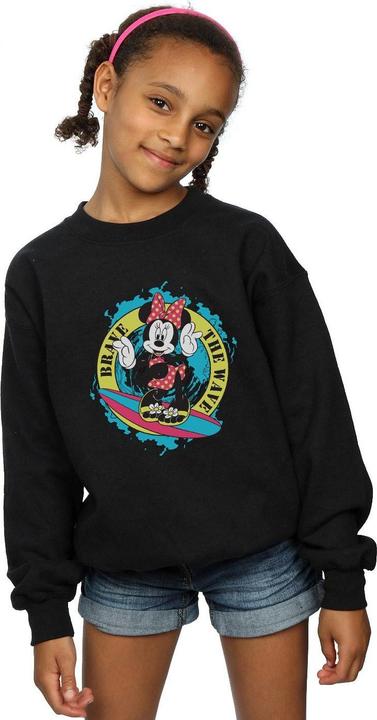 Produktbild Disney Minnie Mouse Brave The Wave Sweatshirt Mädchen (140, 146)