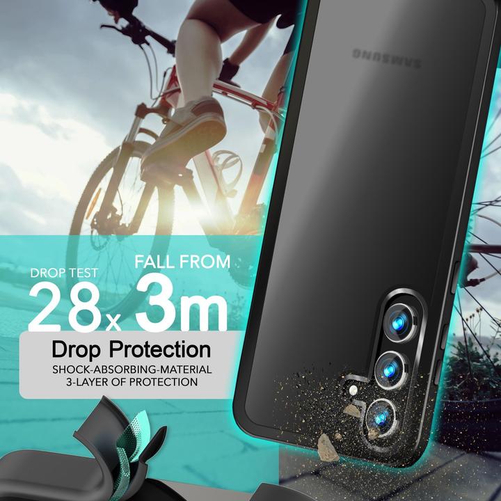 Actual product image Nalia Semi-transparent hybrid cover with protective frame (Samsung Galaxy S24)