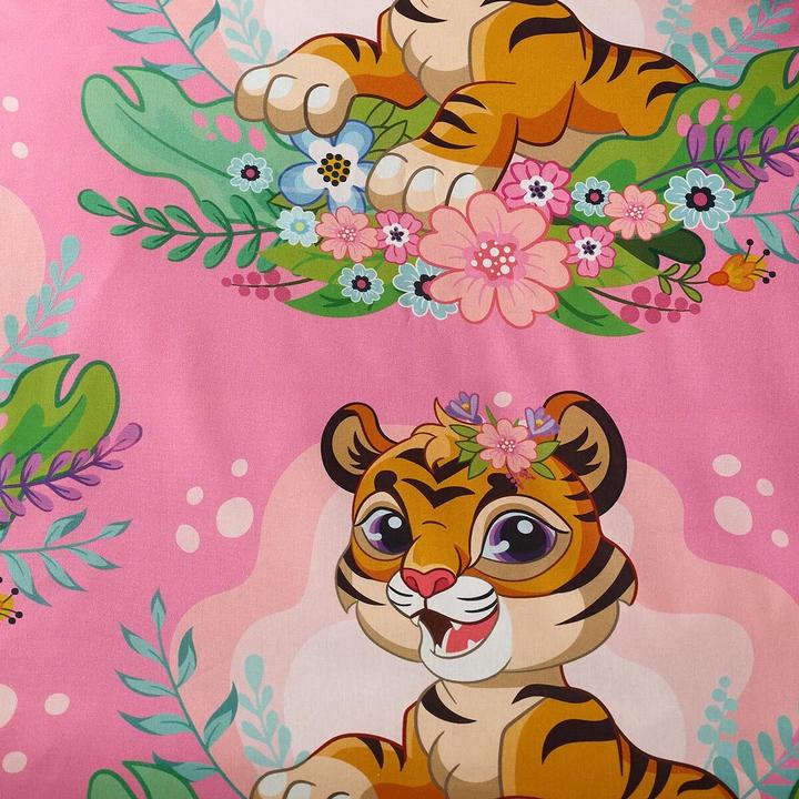 Image du produit Traumschlaf Cute Tiger (Set de linge de lit, 135x200 cm + 80x80 cm)