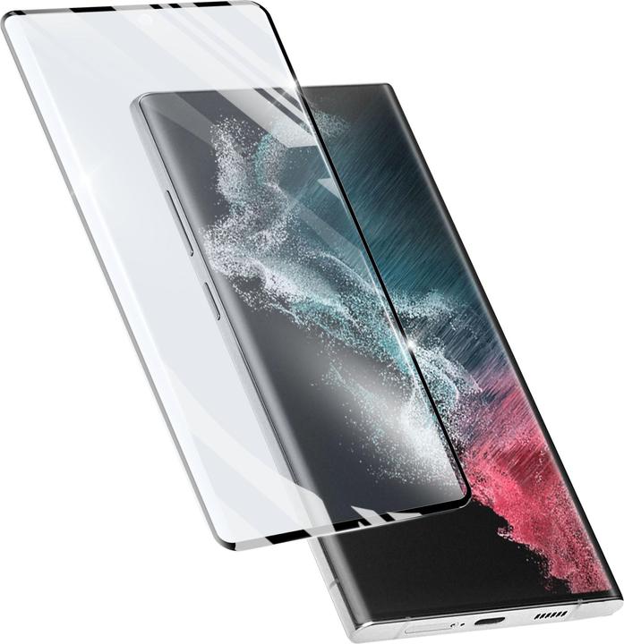 Produktbild Cellularline Impact Glass Curved (1 Stück, Samsung Galaxy S22 Ultra)
