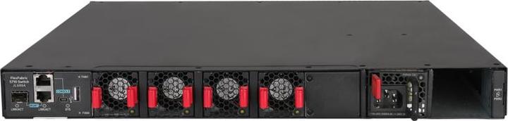 Actual product image HPE E N FlexFabric 5710 Switch, 24 XGT, 6 QSFP+ or 2 QSFP28 Ports, ToR, IRF, Static Routing, RIP, PF (24 ports)