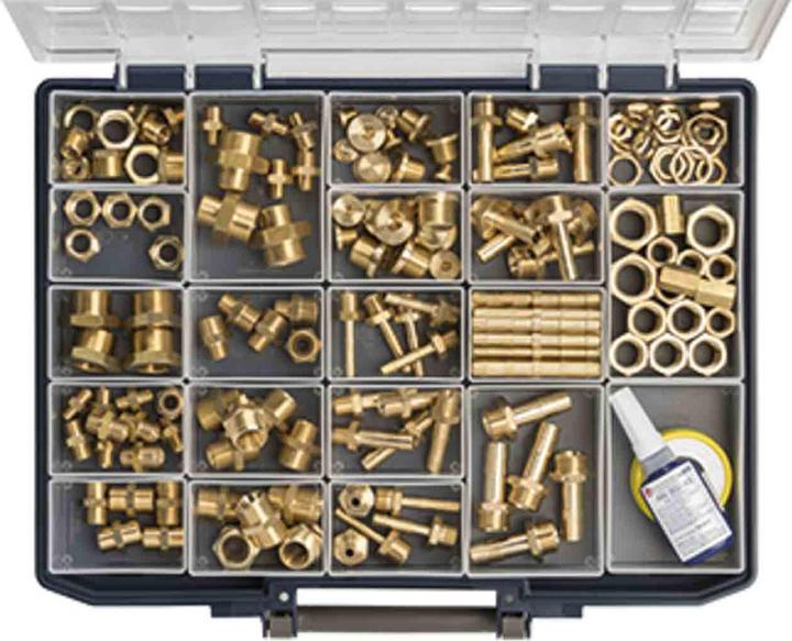 Immagine prodotto Riegler Scatola di assortimento di parti tornite in ottone