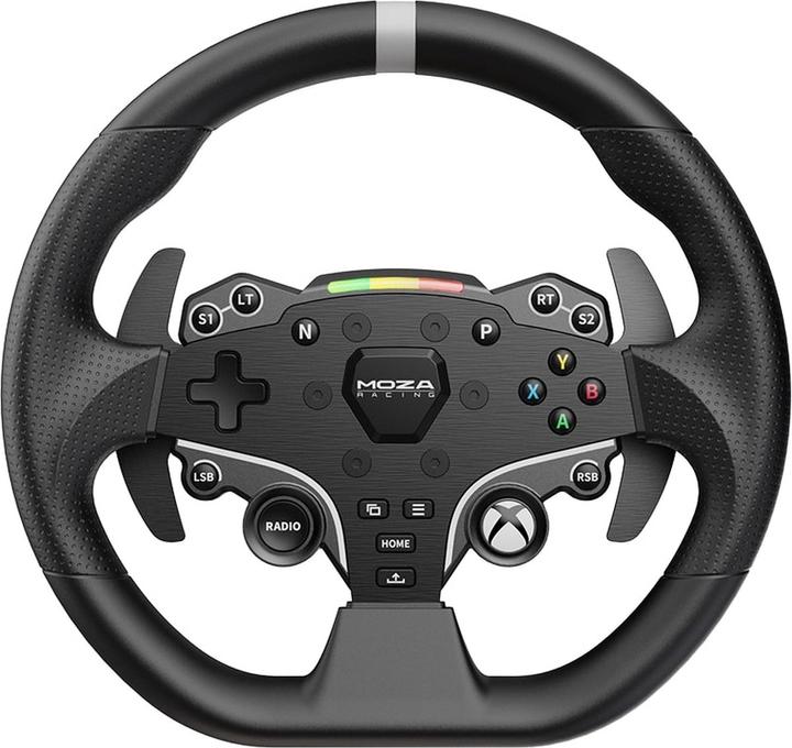 Produktbild Moza EU-Lenkrad R5 und R9 V2 - Leder (28 cm) (PC)