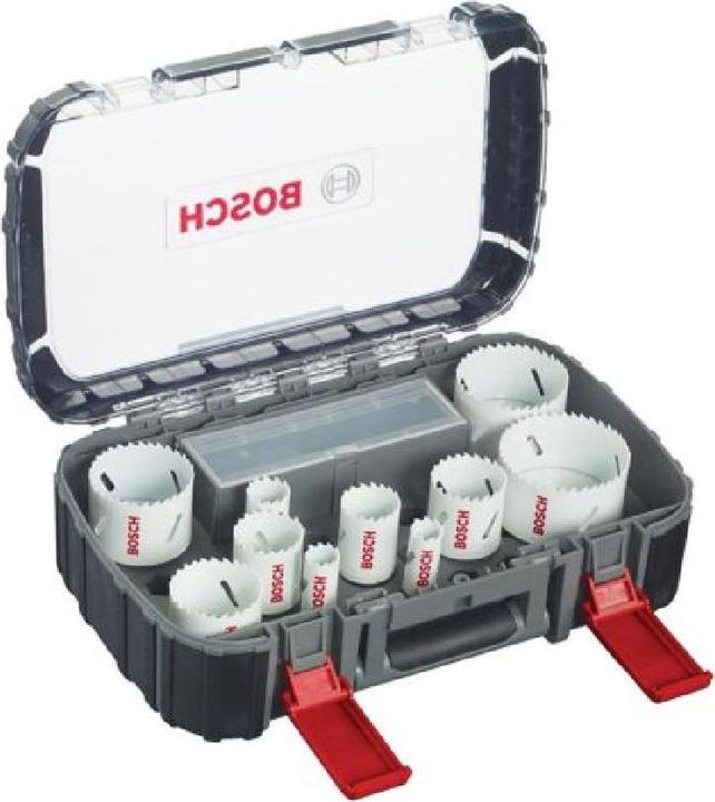 Actual product image Bosch Professional Zubehör Progressor hole saw set (20 mm, 22 mm, 25 mm, 32 mm, 35 mm, 40 mm, 44 mm, 76 mm, 60 mm, 68 mm, 51 mm)