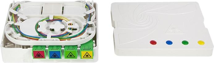 Immagine prodotto LogiLink Scatola di giunzione FTTH, 4x SC/APC, 40 m di cavo di posa, whiteá (Scatola di giunzione)