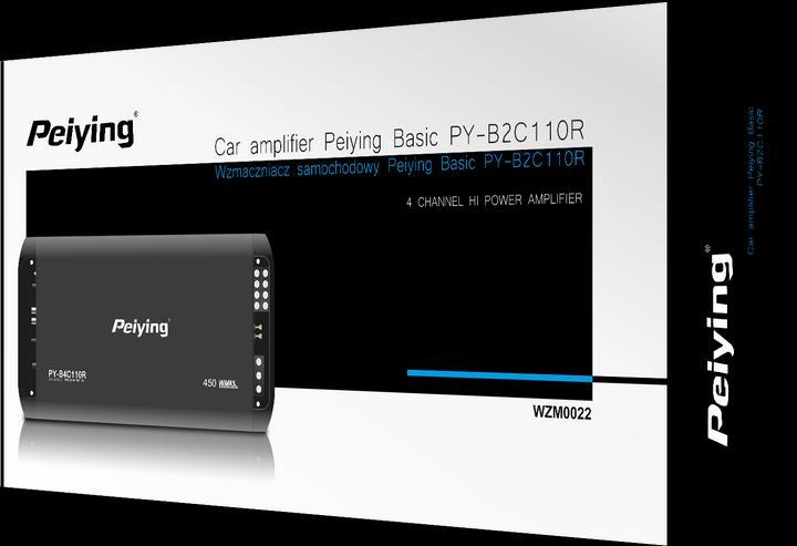 Actual product image Peiying Car amplifier Basic PY-B4C110R 4 channels