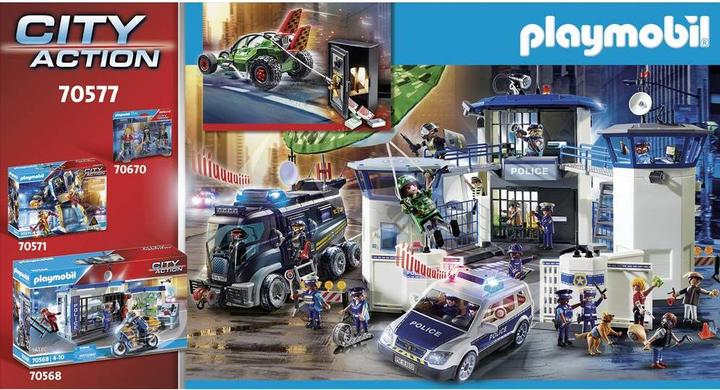 Immagine prodotto Playmobil Kart della polizia: l'inseguimento del rapinatore di casseforti (70577, Playmobil City Life)