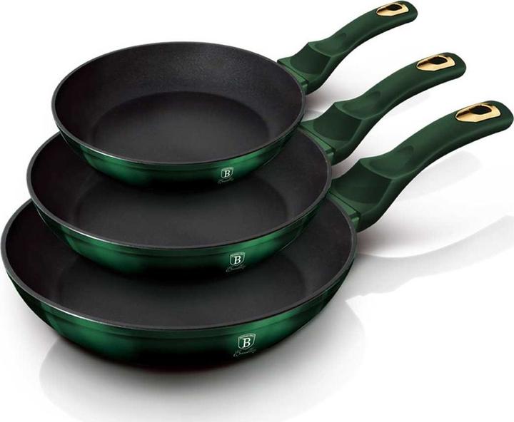 Actual product image BerlingerHaus 3 Titania Fryer Berlinger House Bh-6168 Emerald (Pot, Aluminium)