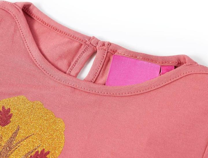 Image du produit VidaXL T-shirt manches longues enfant rose ancien 140,Matière : 95% coton. 5 (140)