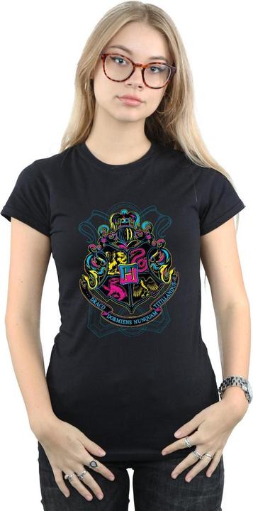 Immagine prodotto Maglietta in cotone con stemma di Hogwarts per donna/donna (S)