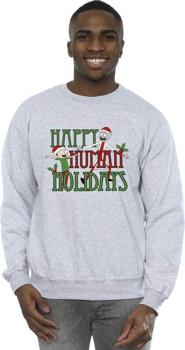 Immagine prodotto Rick And Morty Happy Human Holidays Felpa Uomo (L)