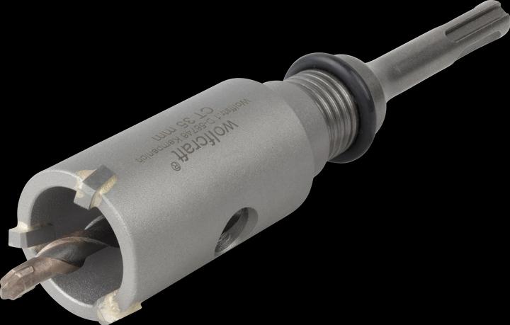 Actual product image wolfcraft Annular Bit, Tungsten Carbide Tipped, With SDS Plus Mandrel, Ø 35 mm (35 millimetres)