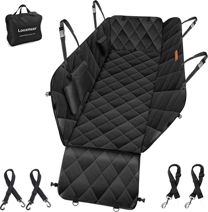 Actual product image Looxmeer Dogs Car Seat Cover (Black)