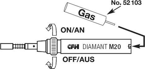 Actual product image CFH Gas solder diamond M 20