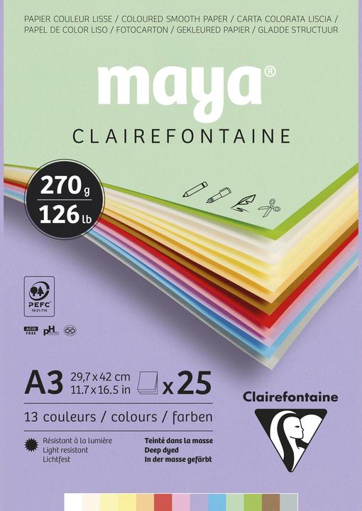 Produktbild Clairefontaine Farbige Zeichnung (54 x)