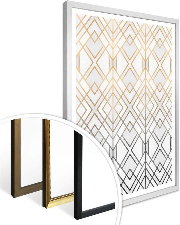 Produktbild Trenddeko Gold und Silber (100 x 120 cm)