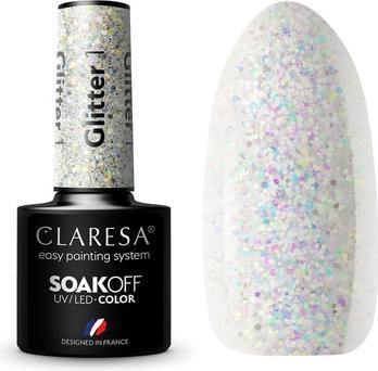 Claresa Soak Off Uv/Led Glitter Gel English 1 5G (UV-Gel Lack)