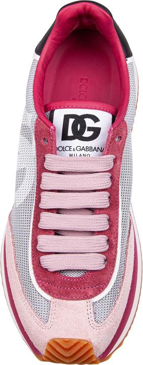 Produktbild Dolce & Gabbana dragon sneakers in mixed materials in grey and fuchsia (37)