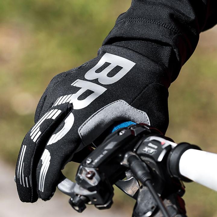 Actual product image Rockbros cycling gloves, insulated, long, size: XL - black and gray (XL)