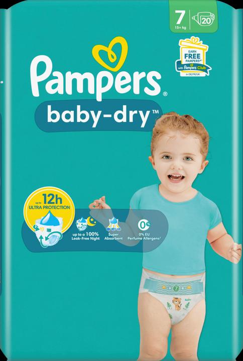 Image du produit Pampers Baby Dry (Taille 7, Pack, 20 pièce(s))