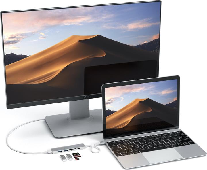 Productafbeelding Satechi USB-C Slim Multiport V2 (USB-C, 6 Havens)